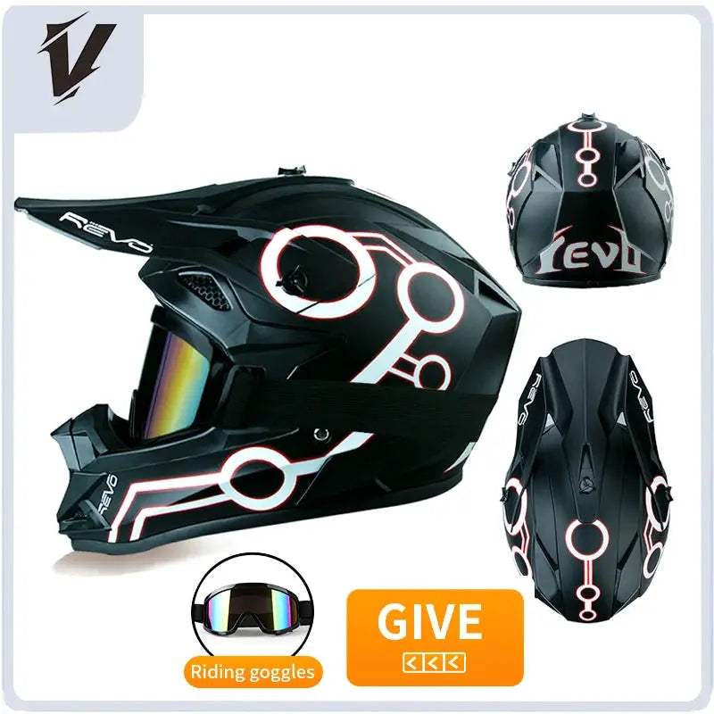 Kids Full Face Motorcycle Helmet Safety Certified For Riding - ToylandEU