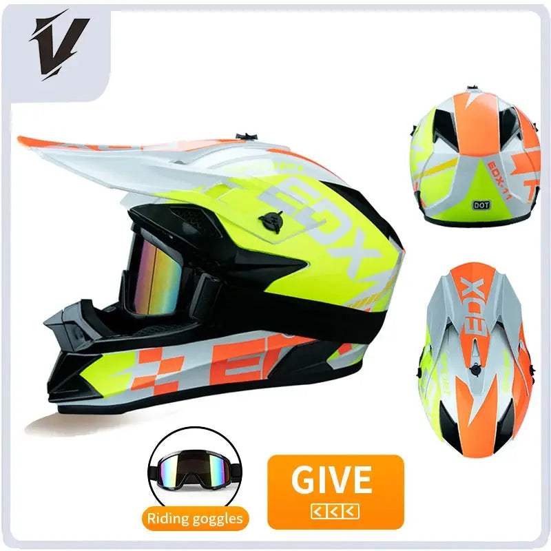 Kids Full Face Motorcycle Helmet Safety Certified For Riding - ToylandEU