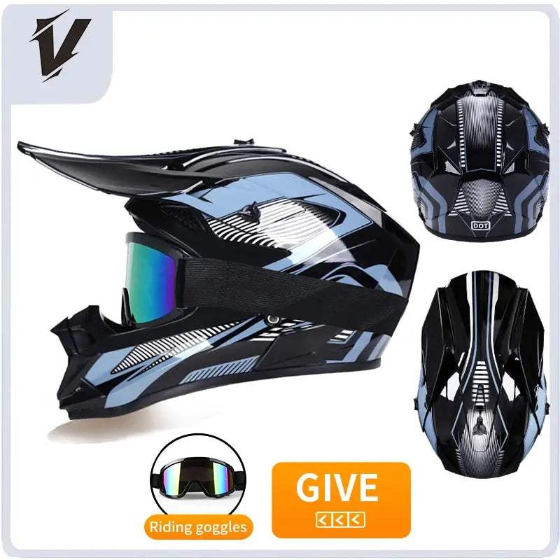 Kids Full Face Motorcycle Helmet Safety Certified For Riding - ToylandEU