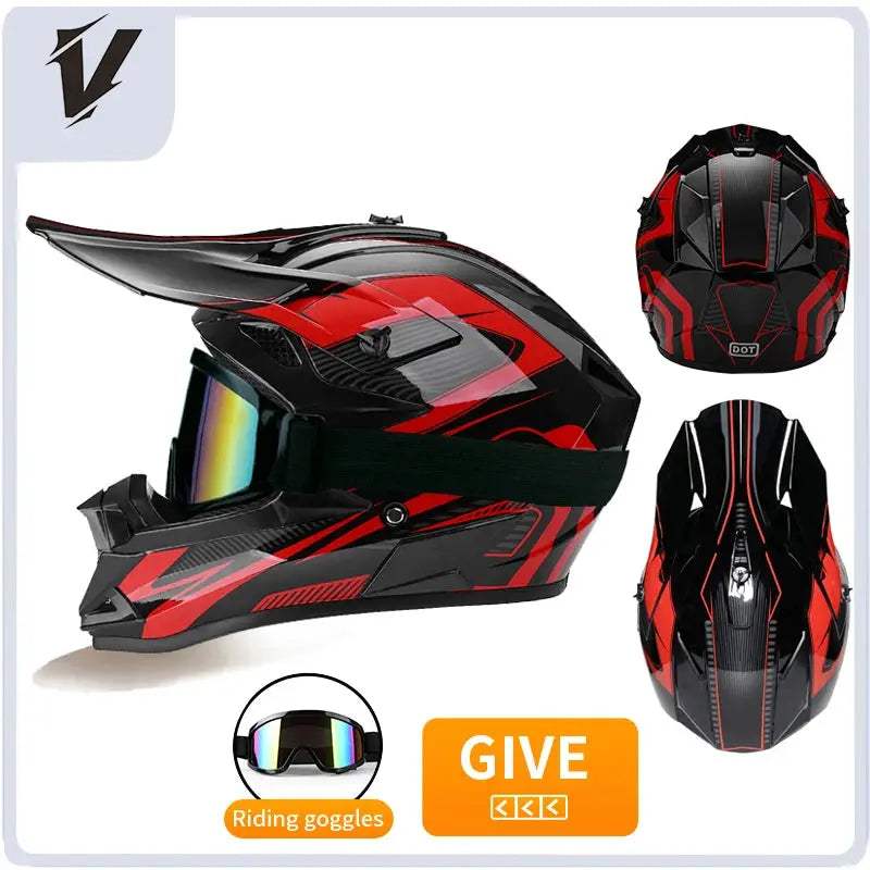 Kids Full Face Motorcycle Helmet Safety Certified For Riding - ToylandEU
