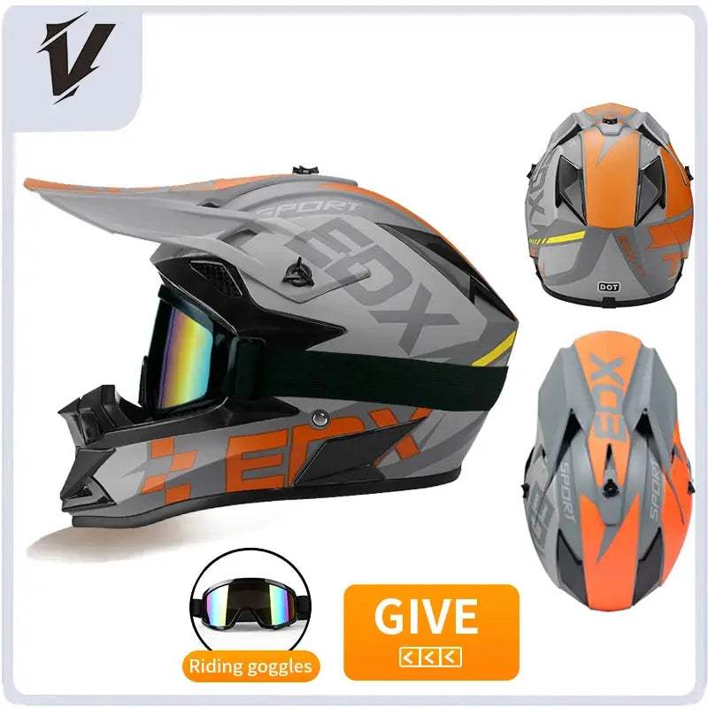 Kids Full Face Motorcycle Helmet Safety Certified For Riding - ToylandEU