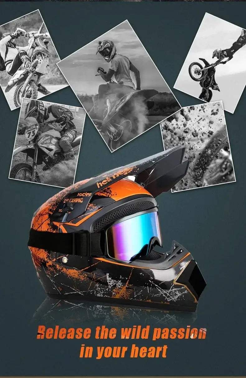 Kids Full Face Motorcycle Helmet With Enhanced Protection - ToylandEU