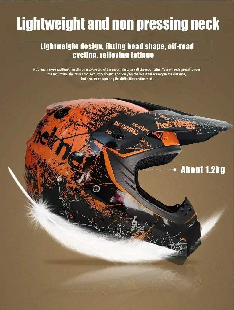 Kids Full Face Motorcycle Helmet With Enhanced Protection - ToylandEU