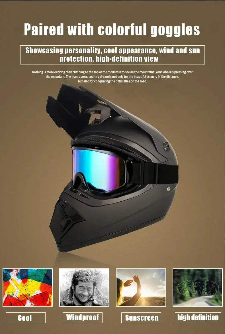 Kids Full Face Motorcycle Helmet With Enhanced Protection - ToylandEU