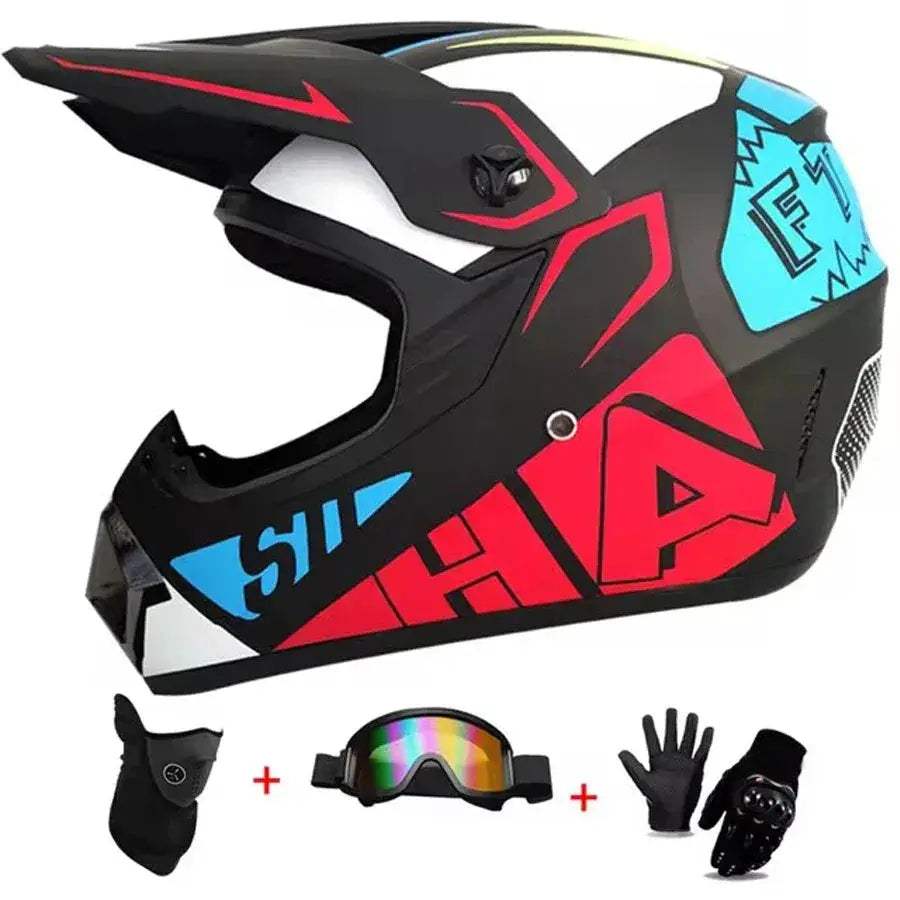 Kids Full Face Motorcycle Helmet With Enhanced Protection - ToylandEU