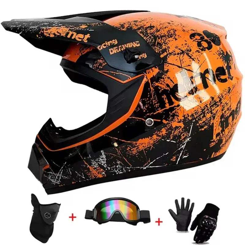 Kids Full Face Motorcycle Helmet With Enhanced Protection - ToylandEU