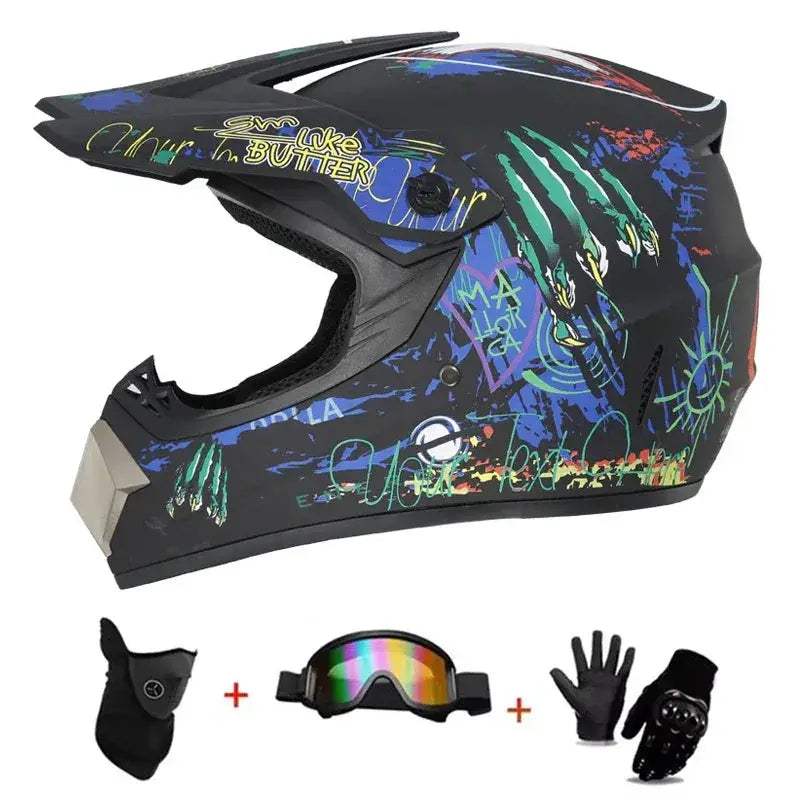 Kids Full Face Motorcycle Helmet With Enhanced Protection - ToylandEU