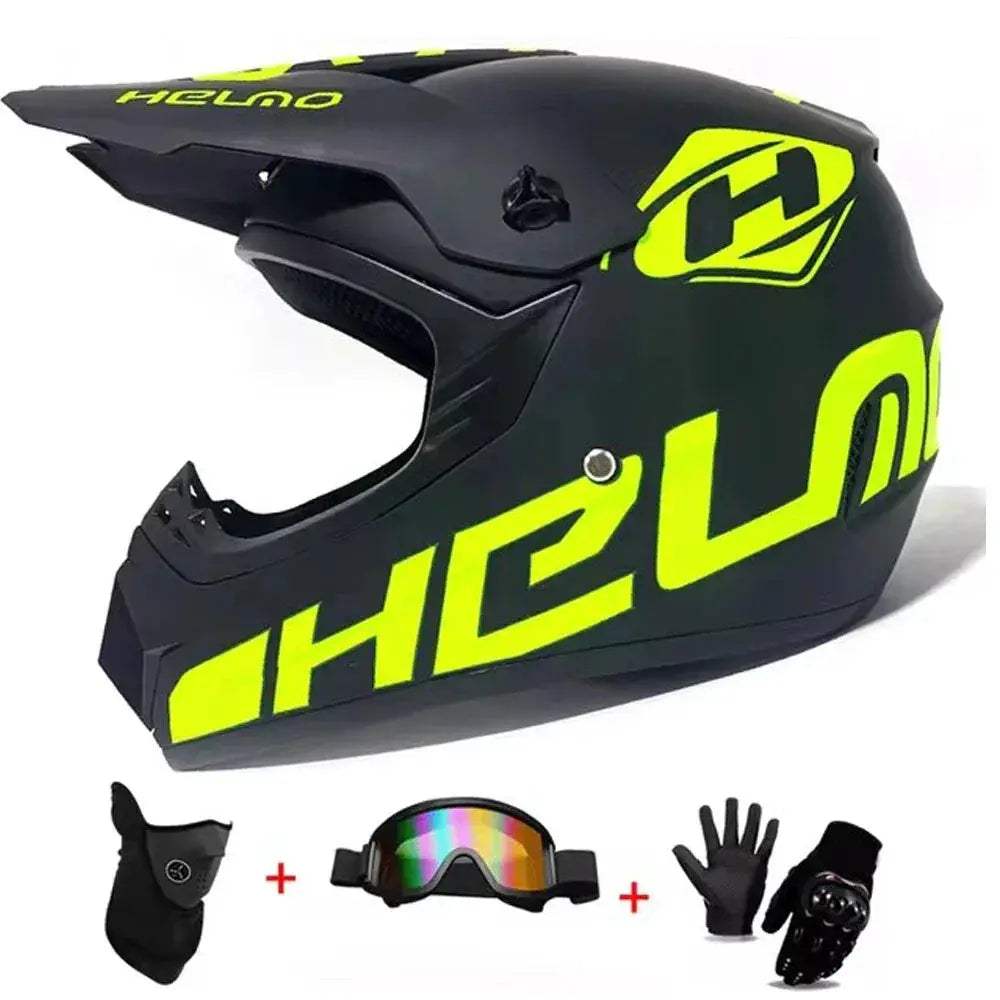 Kids Full Face Motorcycle Helmet With Enhanced Protection - ToylandEU