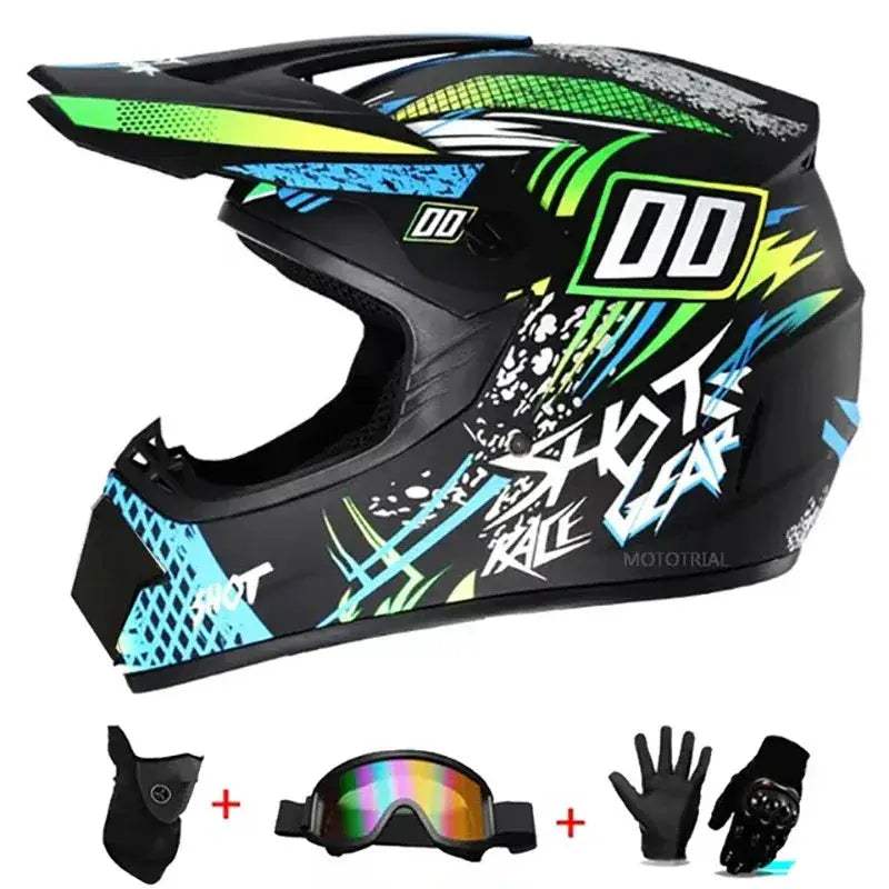 Kids Full Face Motorcycle Helmet With Enhanced Protection - ToylandEU