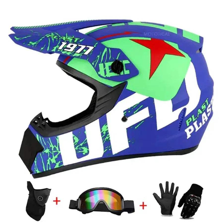 Kids Full Face Motorcycle Helmet With Enhanced Protection - ToylandEU