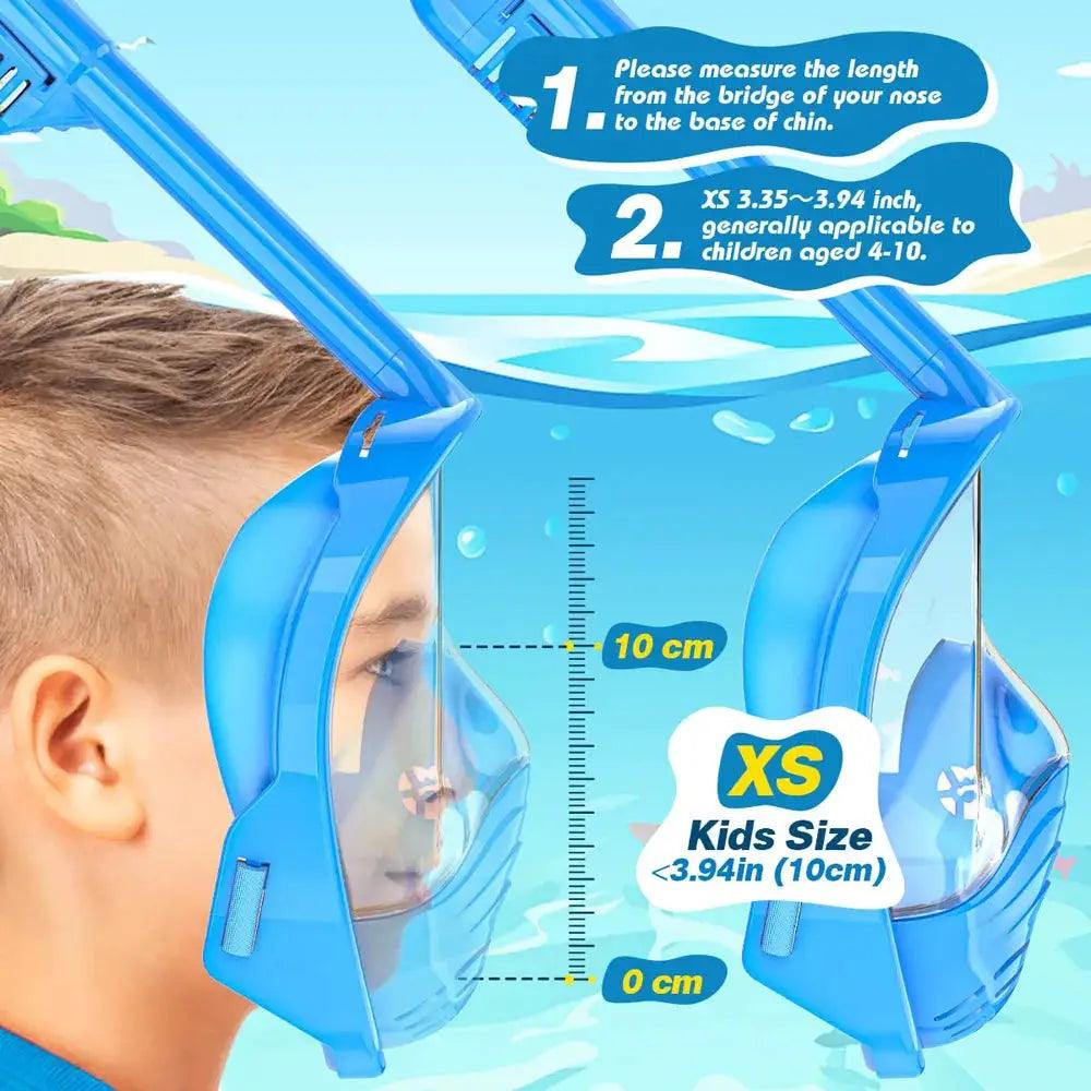  Kids Full Face Snorkel Mask Detachable Camera Mount -  ToylandEU™