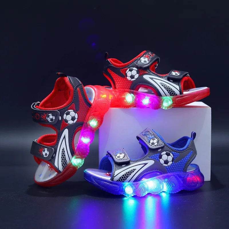 Kids Glowing Light Beach Shoes LED Light Sandals for Boys - ToylandEU