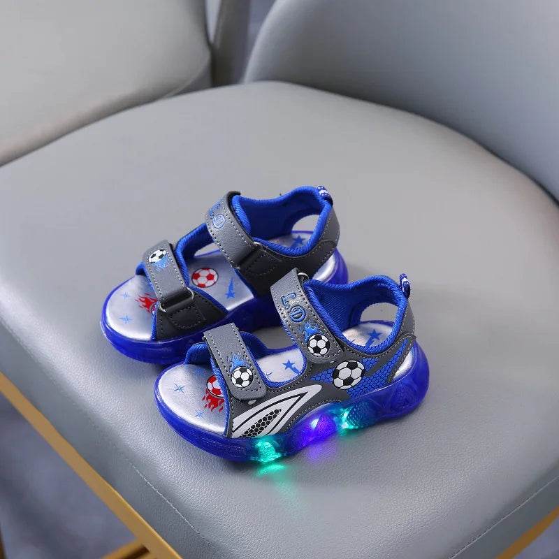 Kids Glowing Light Beach Shoes LED Light Sandals for Boys - ToylandEU