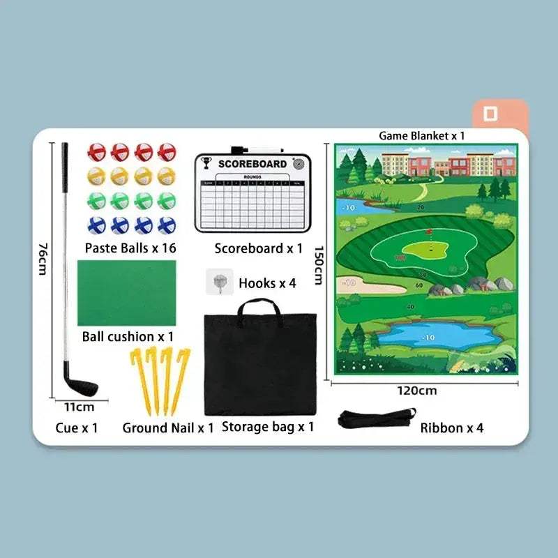 Kids Golf Set For Beginners Includes 16 Balls And Mat - ToylandEU