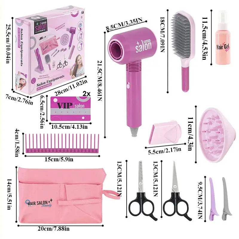 Kids Hair Makeup Set Pretend Play CE Certified Safe - ToylandEU