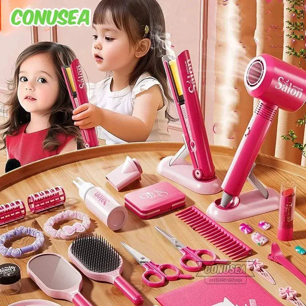 Kids Hair Salon Playset With Deluxe Barber Role Play Kit - ToylandEU