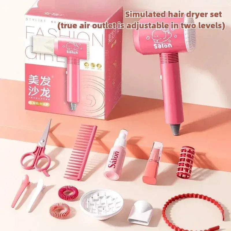 Kids Hair Salon Playset With Deluxe Barber Role Play Kit - ToylandEU