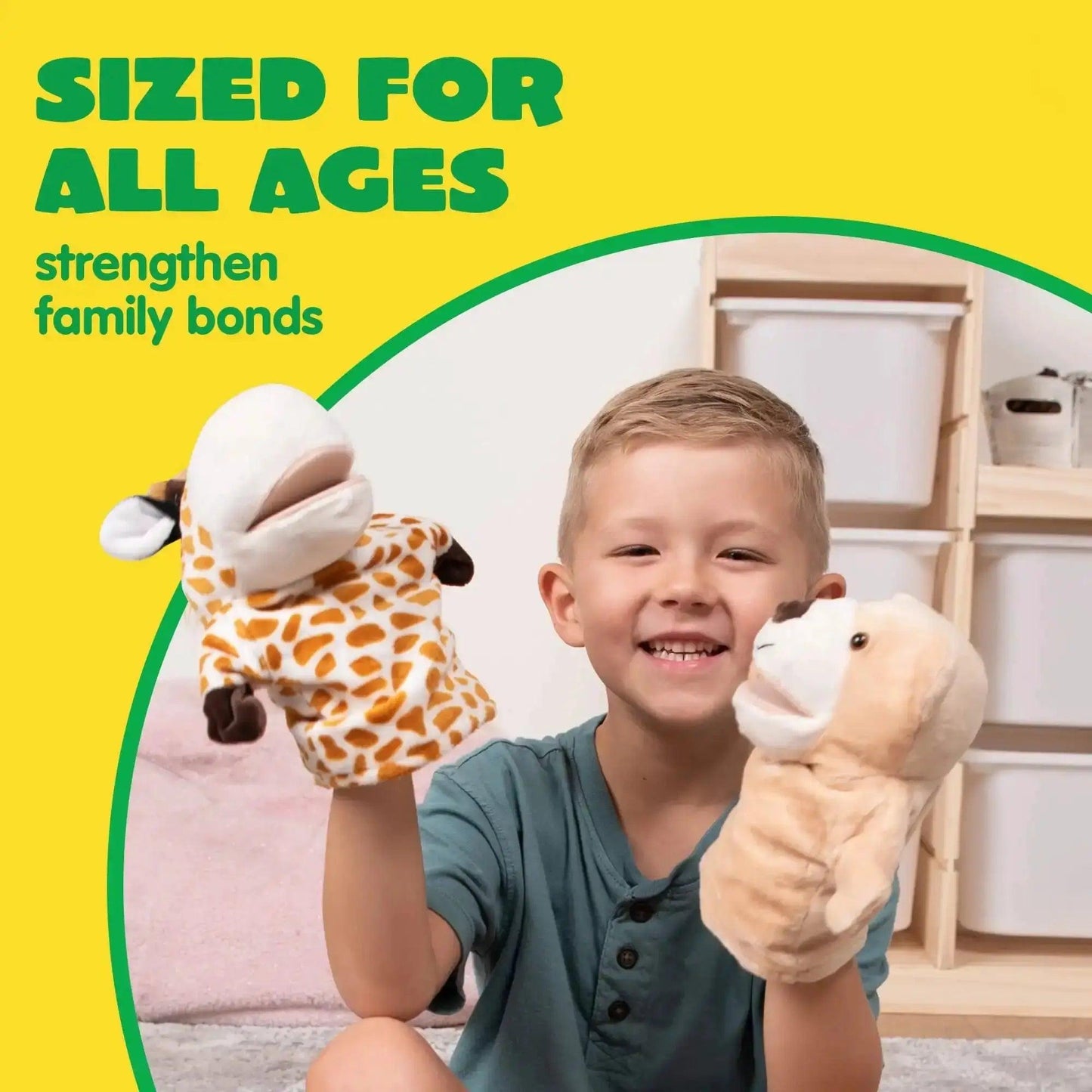  Kids Hand Puppets Six Piece Set Plush Animal Theater Play -  ToylandEU™