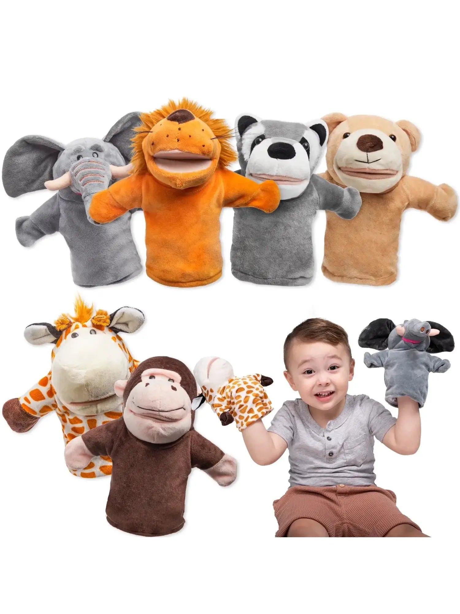  Kids Hand Puppets Six Piece Set Plush Animal Theater Play -  ToylandEU™