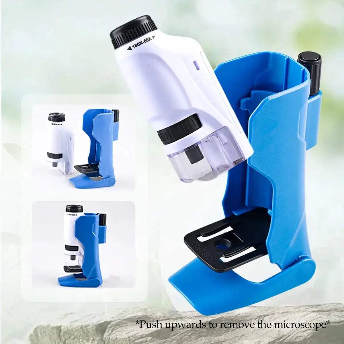Kids Handheld Microscope Kit With LED Light 60X-180X - ToylandEU