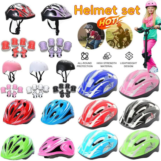  Kids Helmet Set Ultra Durable Guards With Knee Pads -  ToylandEU™