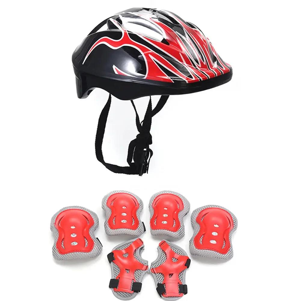  Kids Helmet Set Ultra Durable Guards With Knee Pads -  ToylandEU™