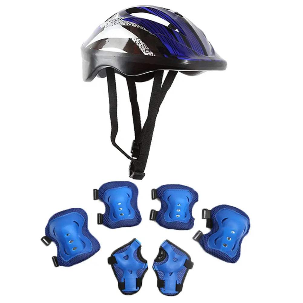 Kids Helmet Set With Knee Pads And Ultra Durable Guards - ToylandEU