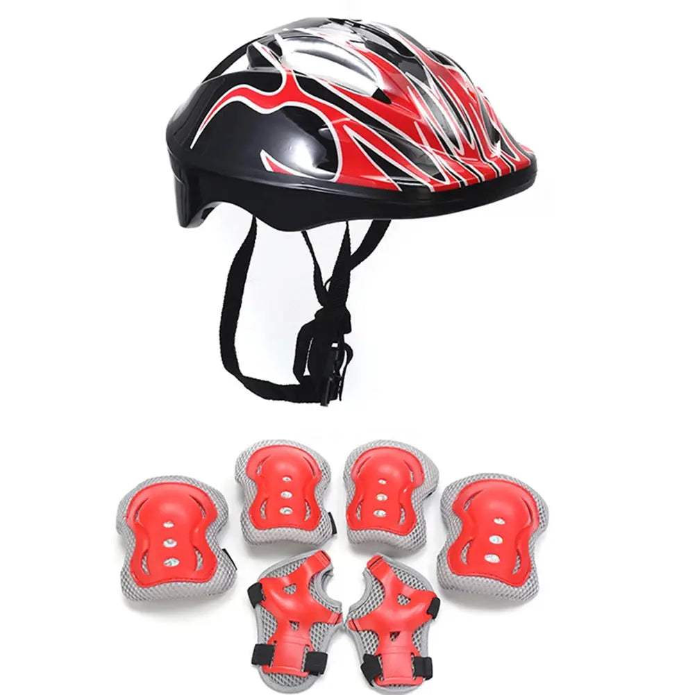 Kids Helmet Set With Knee Pads And Ultra Durable Guards - ToylandEU