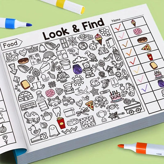 Kids Hidden Object Coloring Book | 32 Pages | Toylandeu™