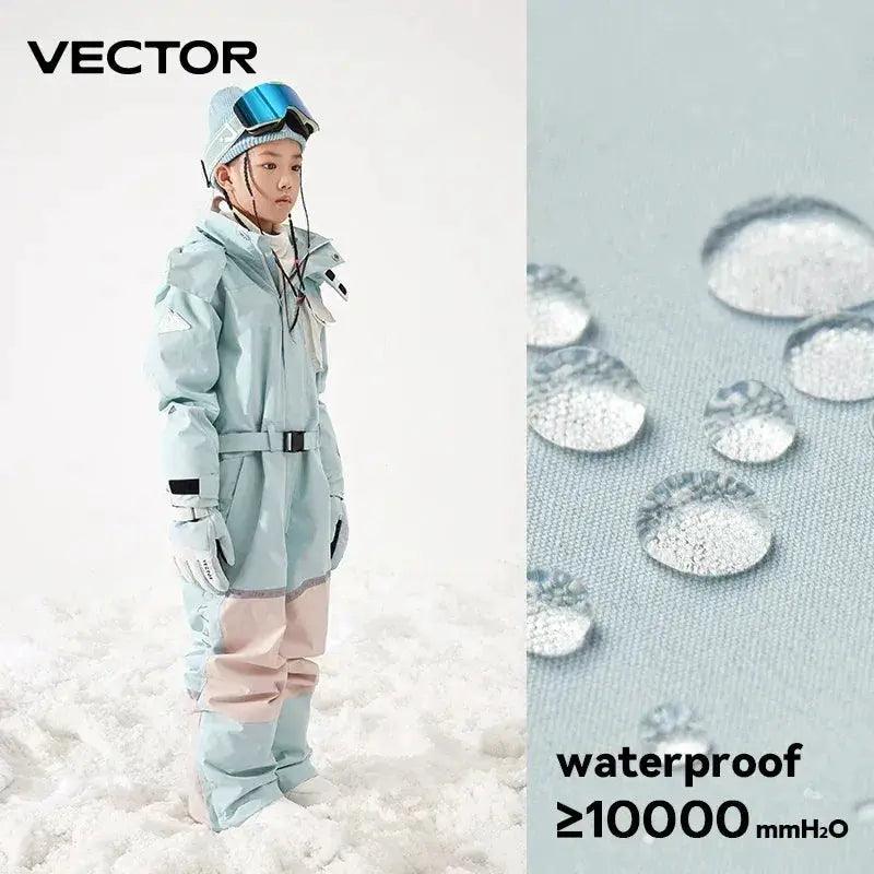  Kids Hooded Ski Jumpsuit Waterproof Winter Snowsuit -  ToylandEU™