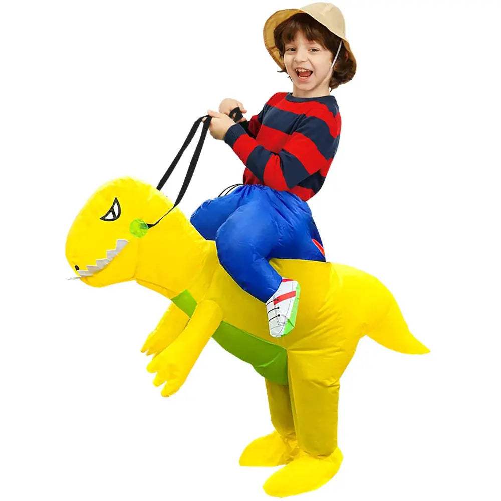  Kids Inflatable Dinosaur Costume Triceratops Easy Fit -  ToylandEU™