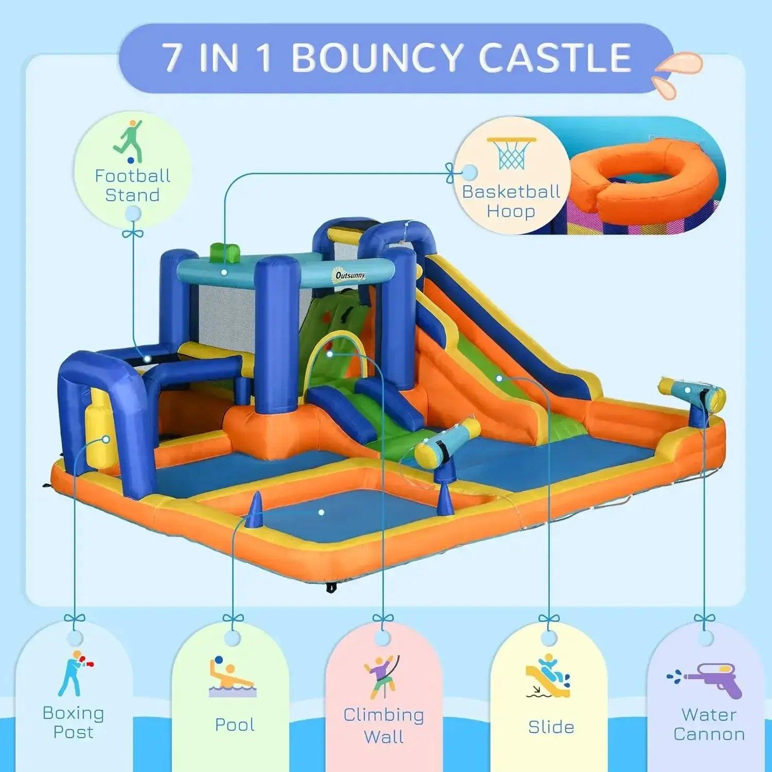  Kids Inflatable Water Slide Bounce House For Home Use -  ToylandEU™