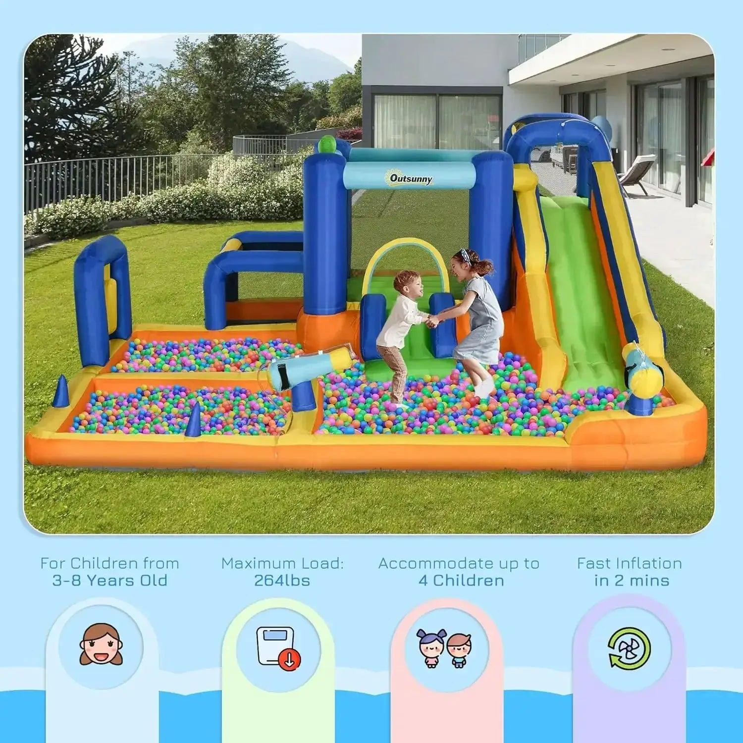  Kids Inflatable Water Slide Bounce House For Home Use -  ToylandEU™