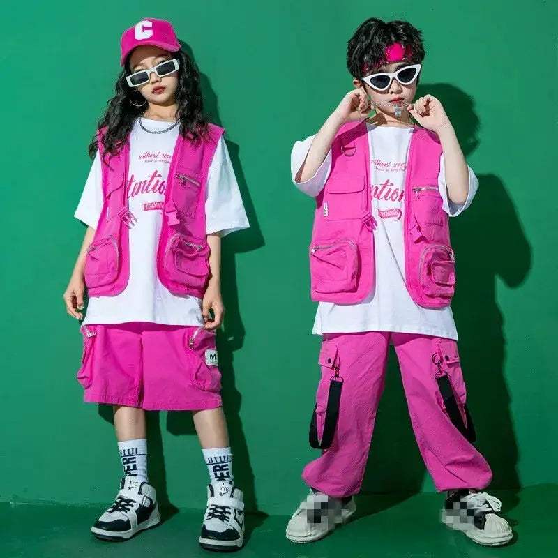 Kids Jazz Dance Costume Set Unisex Cotton Comfort Outfit - ToylandEU