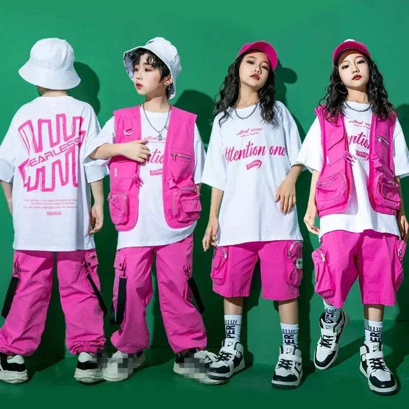 Kids Jazz Dance Costume Set Unisex Cotton Comfort Outfit - ToylandEU