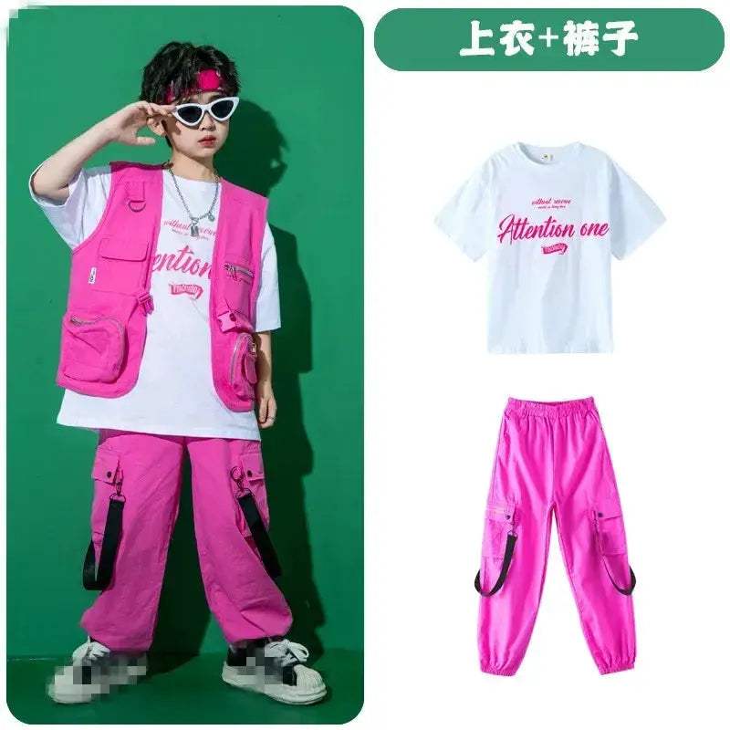 Kids Jazz Dance Costume Set Unisex Cotton Comfort Outfit - ToylandEU