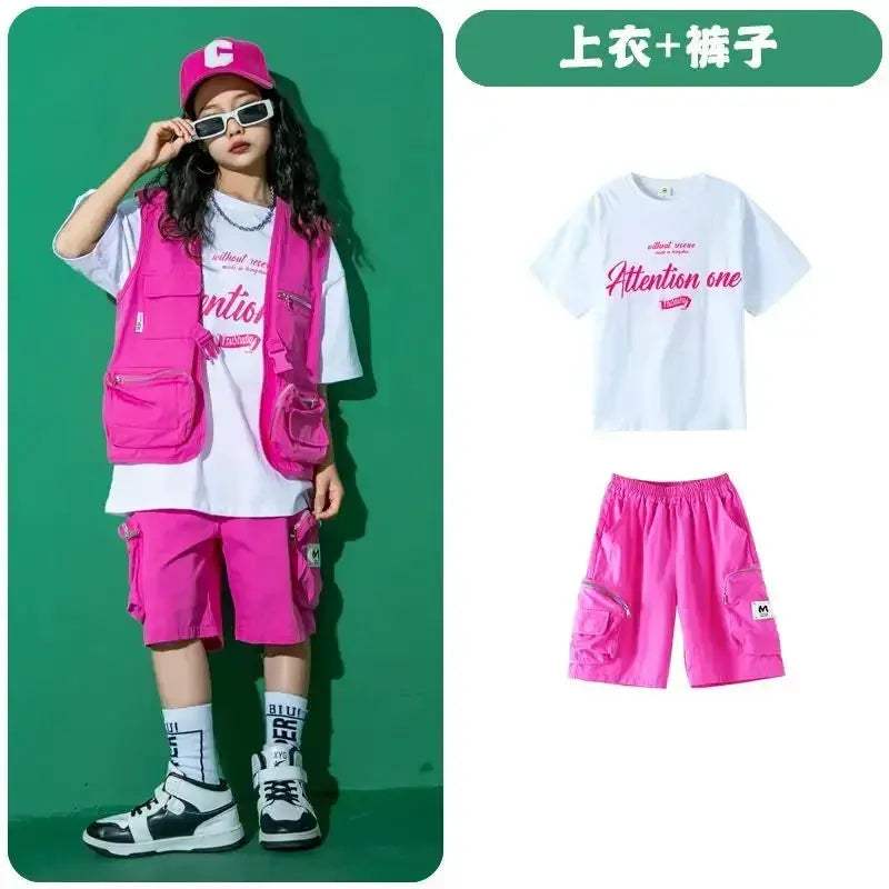 Kids Jazz Dance Costume Set Unisex Cotton Comfort Outfit - ToylandEU