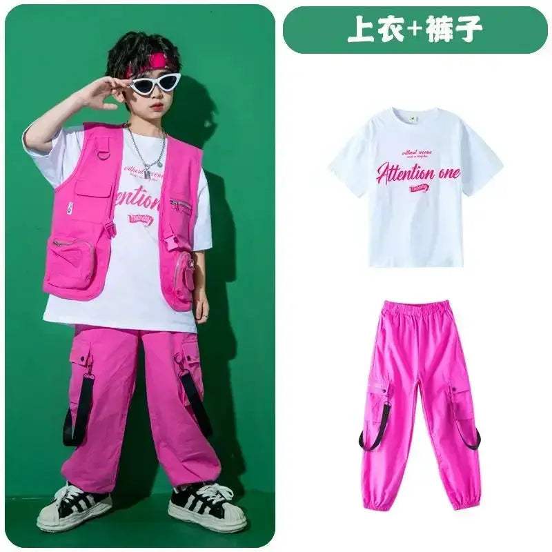Kids Jazz Dance Costume Set Unisex Cotton Comfort Outfit - ToylandEU