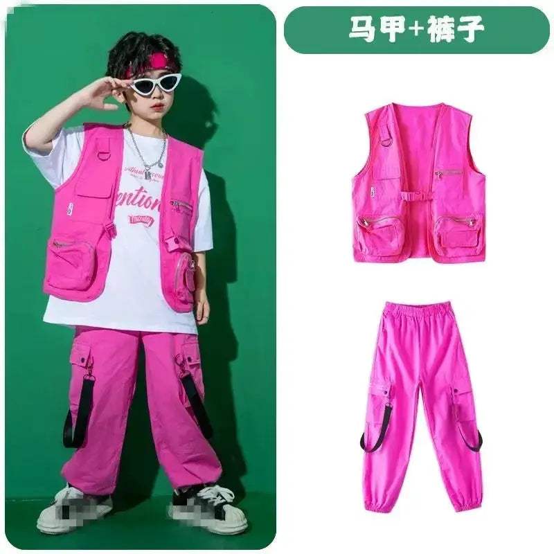 Kids Jazz Dance Costume Set Unisex Cotton Comfort Outfit - ToylandEU