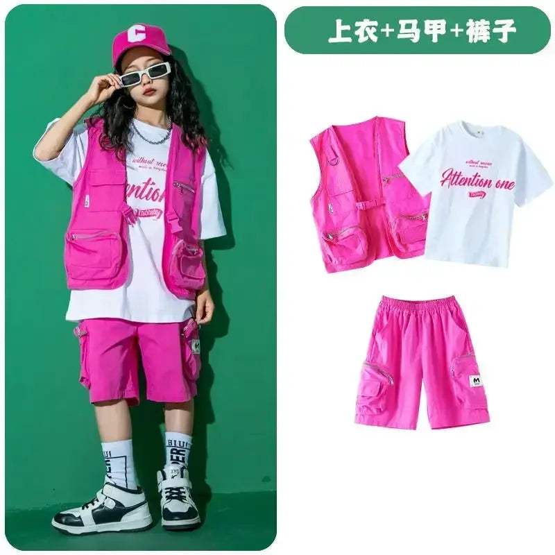 Kids Jazz Dance Costume Set Unisex Cotton Comfort Outfit - ToylandEU