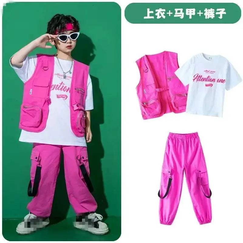 Kids Jazz Dance Costume Set Unisex Cotton Comfort Outfit - ToylandEU
