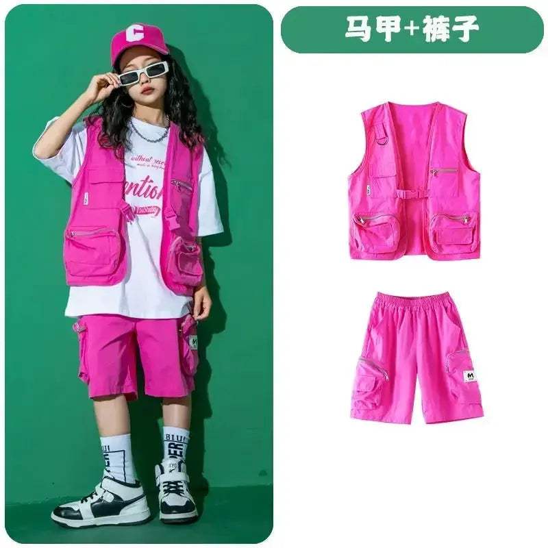 Kids Jazz Dance Costume Set Unisex Cotton Comfort Outfit - ToylandEU