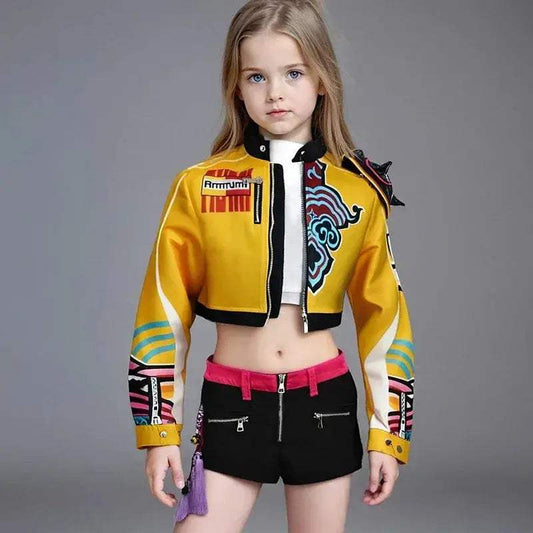 Kids K-Pop Cosplay Costume Set With Jacket And Accessories - ToylandEU
