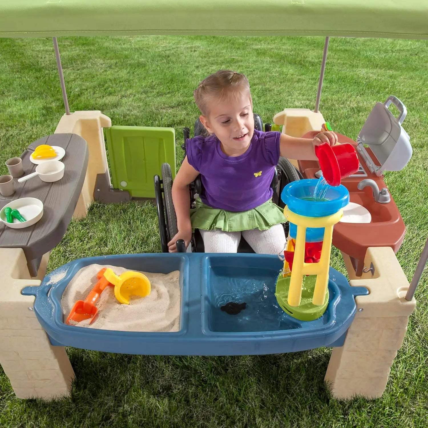  Kids Kitchen Playset Durable Plastic Canopy -  ToylandEU™