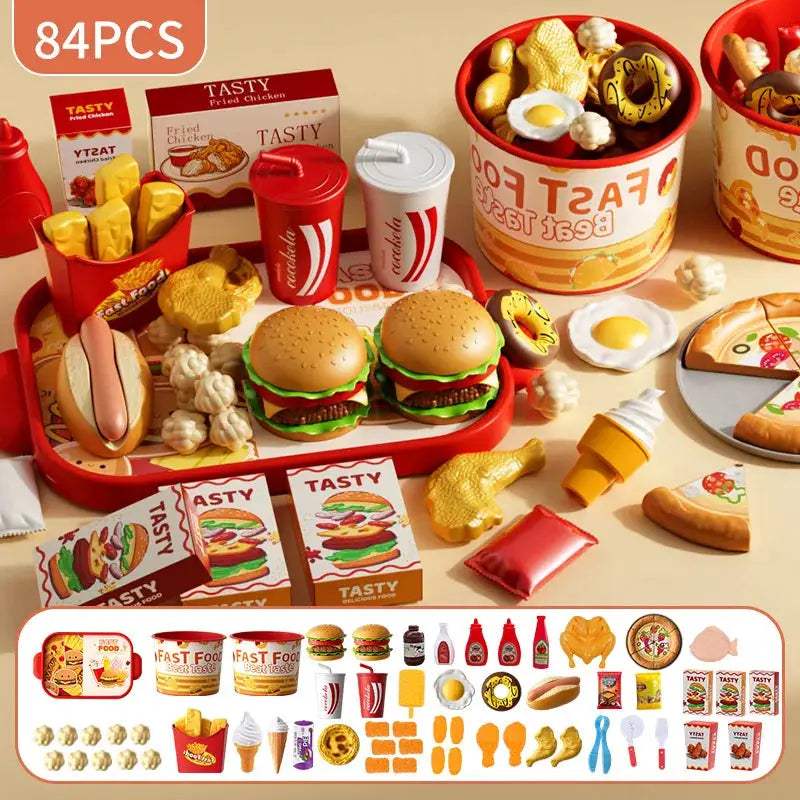  Kids Kitchen Toy Set Realistic Cutting for Pretend Play -  ToylandEU™