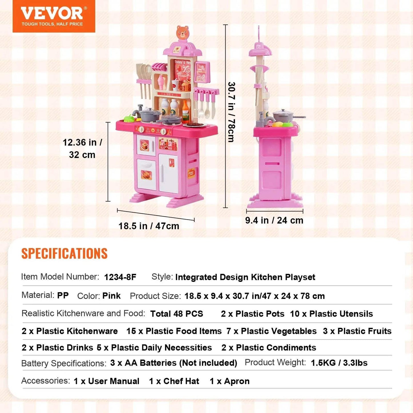  Kids Kitchen Toys Set 48 Pcs Promotes Creative Play -  ToylandEU™