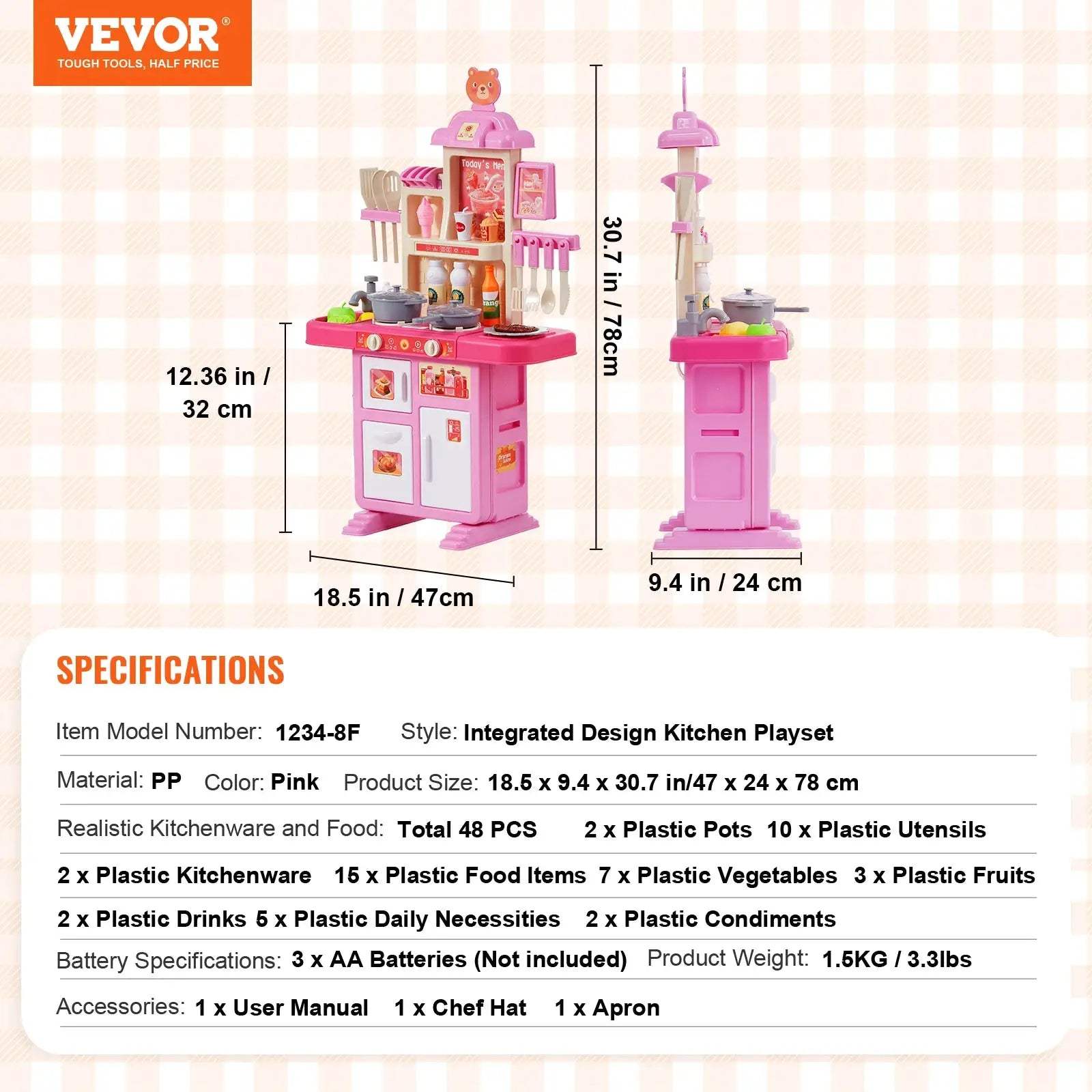  Kids Kitchen Toys Set 48 Pcs Promotes Creative Play -  ToylandEU™