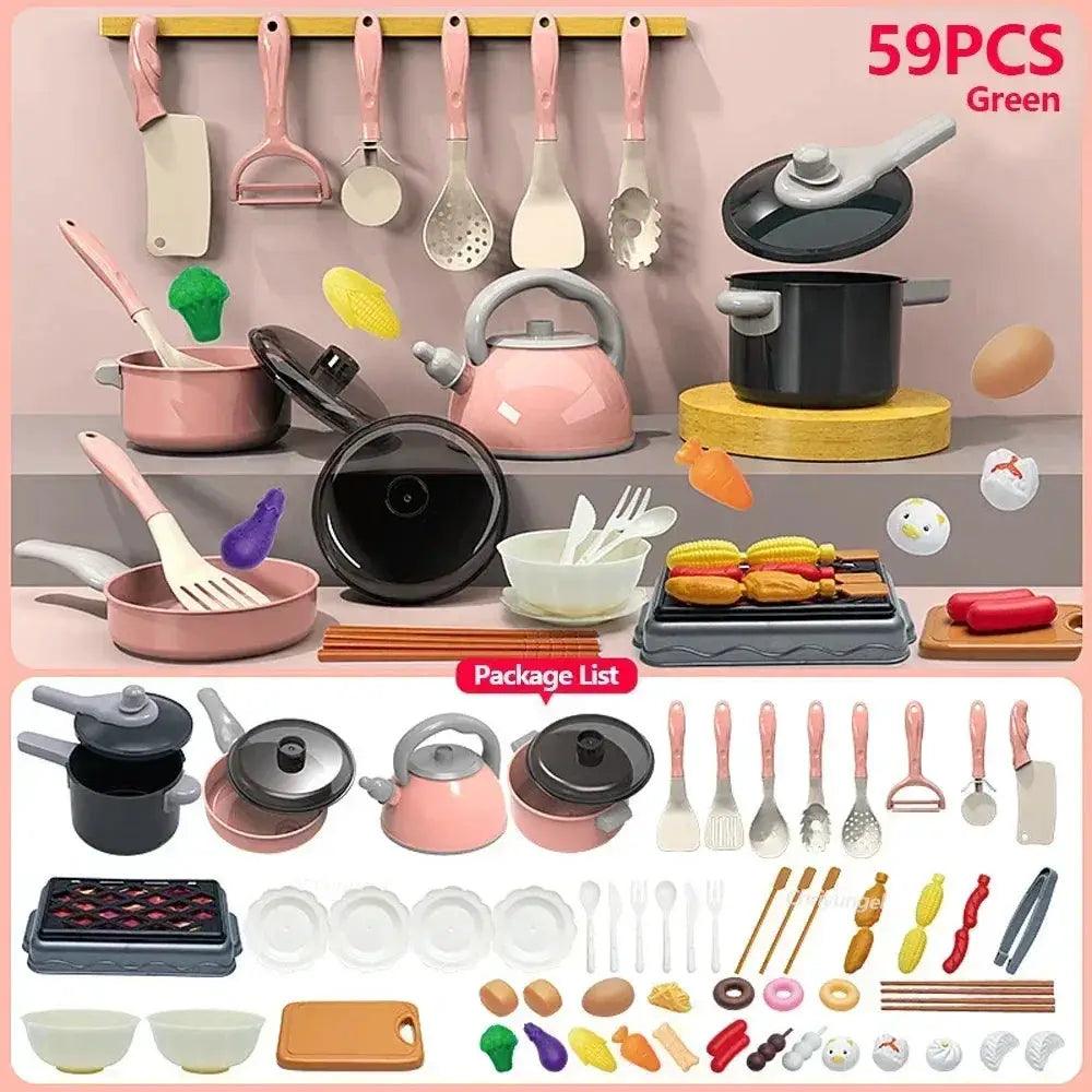  Kids Kitchen Toys Set 92Piece Pretend Play Kit Durable -  ToylandEU™