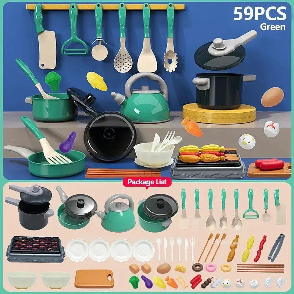  Kids Kitchen Toys Set 92Piece Pretend Play Kit Durable -  ToylandEU™