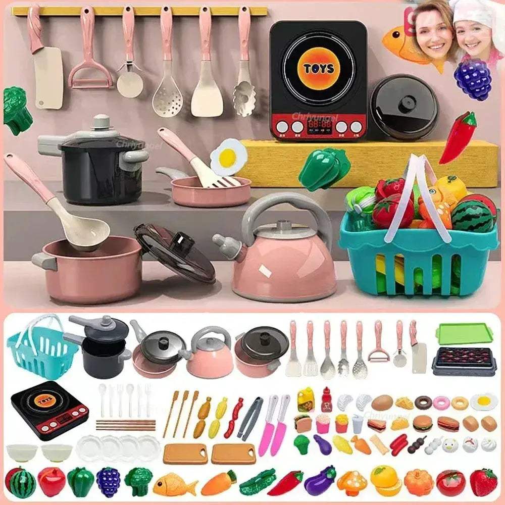  Kids Kitchen Toys Set 92Piece Pretend Play Kit Durable -  ToylandEU™